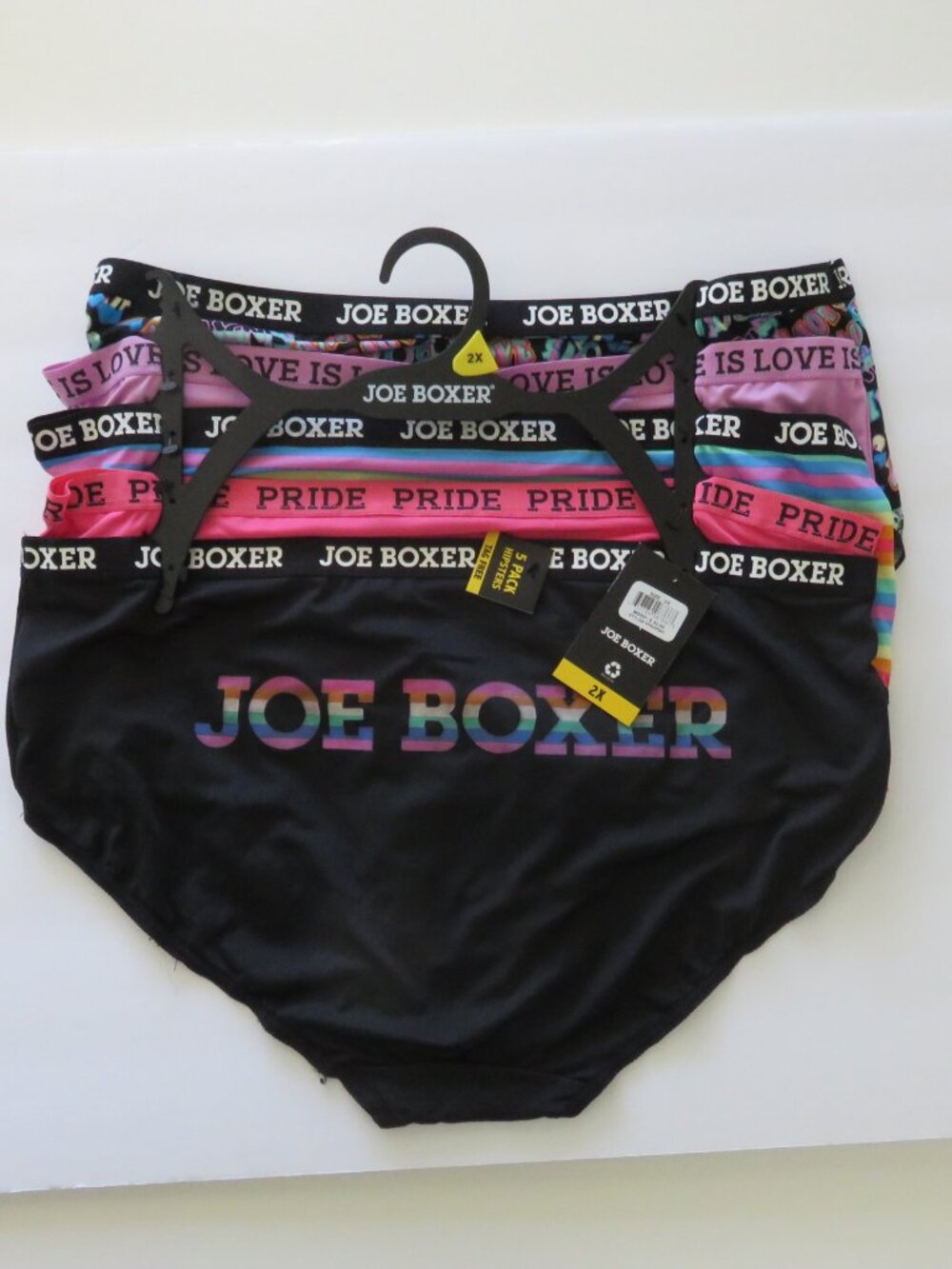 (#111) Joe Boxer 5 pack Hipsters Size 2X